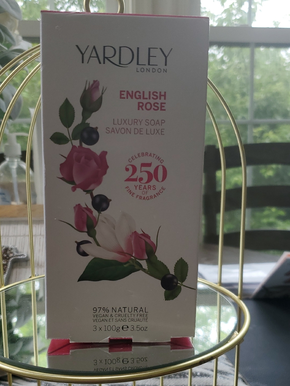 Yardley London English Rose Luxury Soaps - Pink & White Packaging.